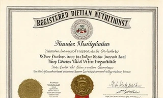 Certificate of Registered Dietitian Nutritionist (RDN)